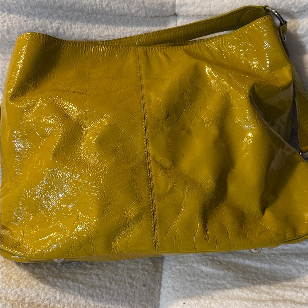 Boden Yellow Leather Shoulder Bag - Picture 6 of 11